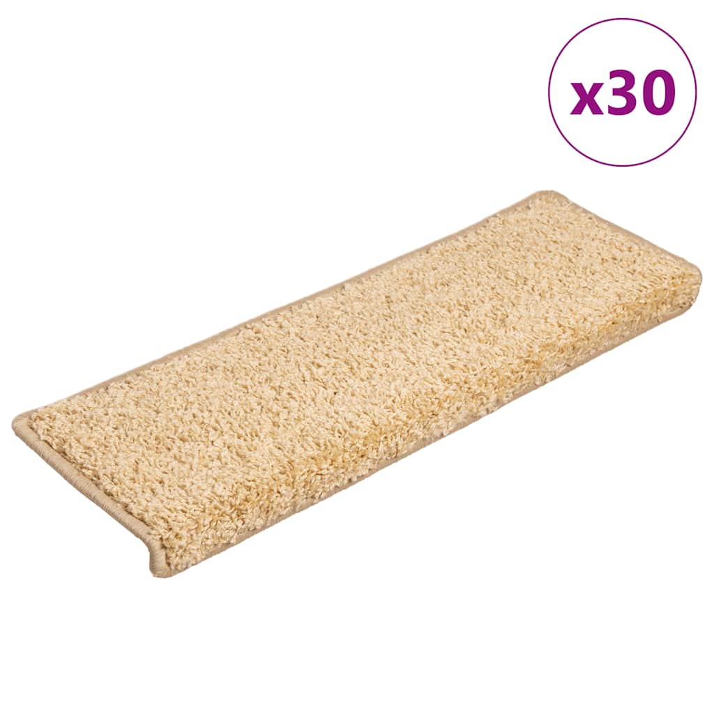 Stair Mats 30 pcs 65x21x4 cm Brown