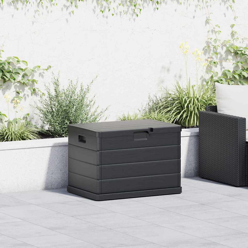 LUTFORD Garden Storage Box Anthracite 77.5x54.5x53 cm Plastic