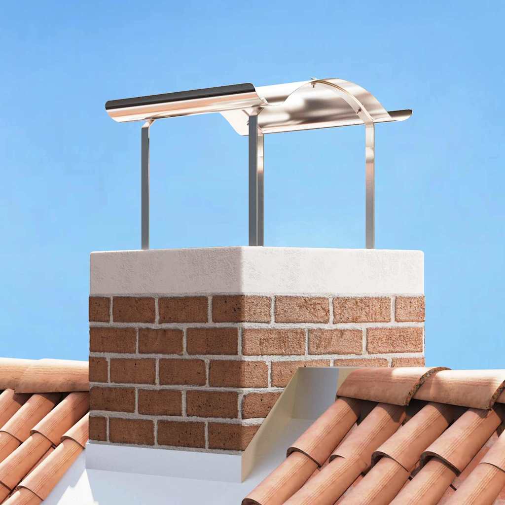 GAOAK Chimney Cowl 59.5x50x36.5 cm Stainless Steel - Silver