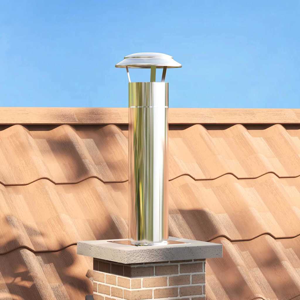 GAOAK Chimney Head Extension 26x26x50 cm Stainless Steel - Silver