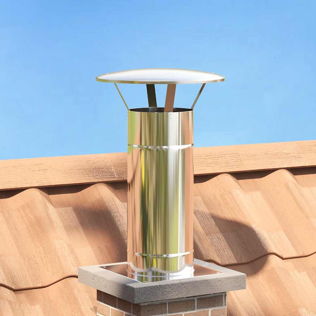 GAOAK Rain Cover Chimney 35x35x20 cm Stainless Steel - Silver