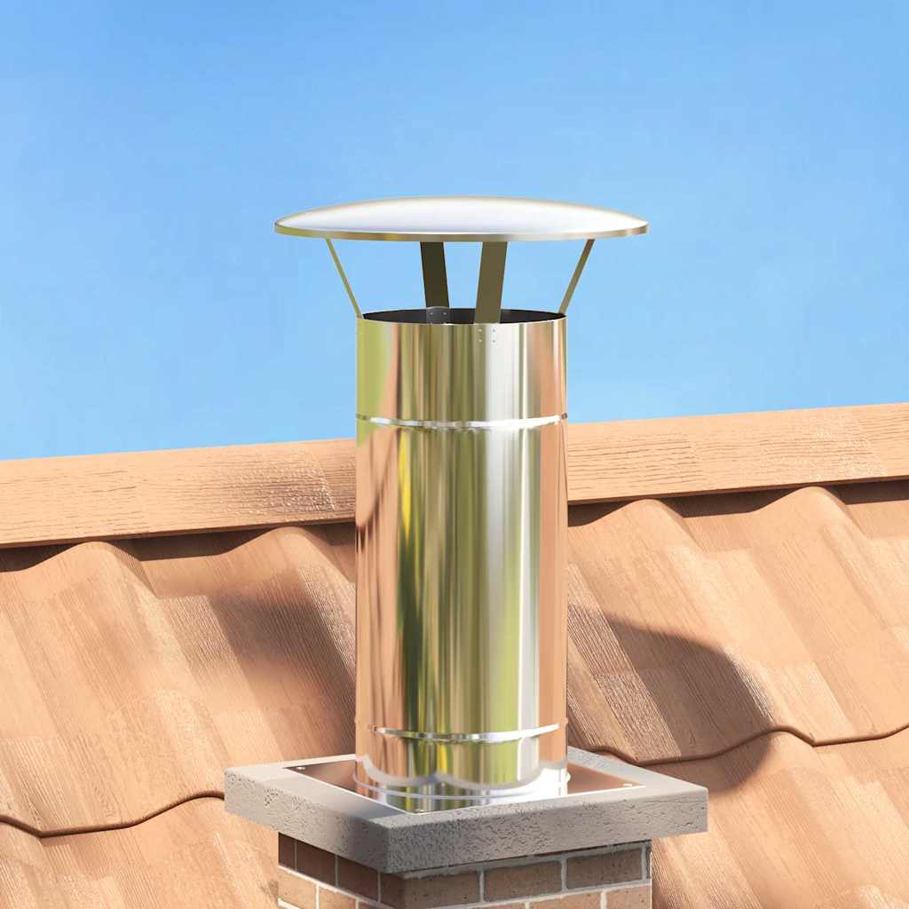 GAOAK Rain Cover Chimney 35x35x20 cm Stainless Steel - Silver