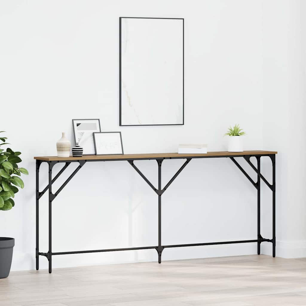 Console Table Artisan Oak 180x23x75 cm Engineered Wood