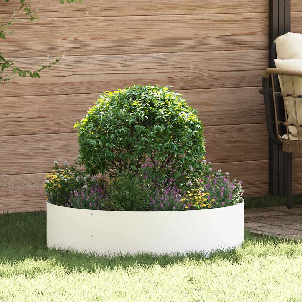 DASCOVE Planter Ring 5 pcs 80x80x20 cm Cold-rolled Steel - White
