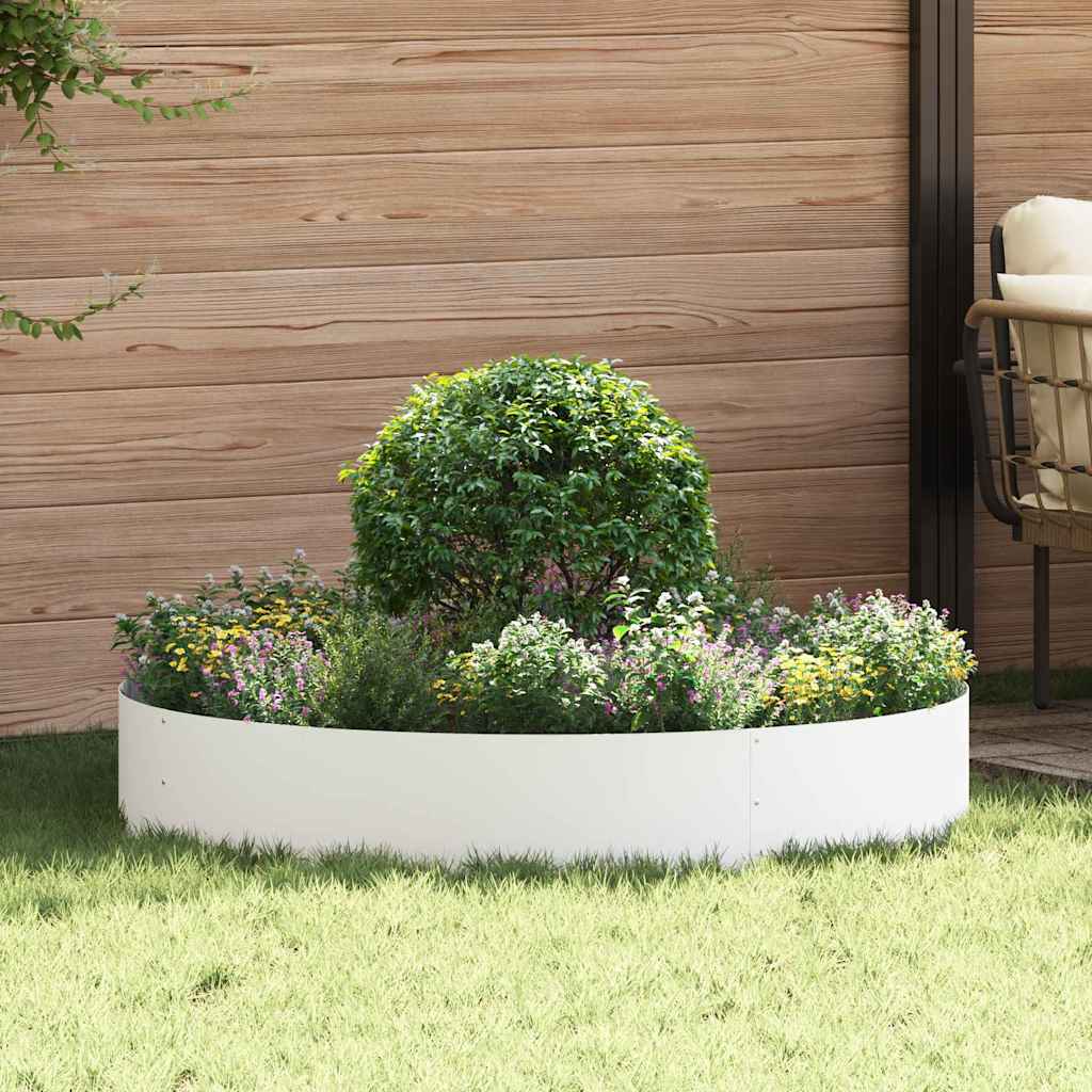 DASCOVE Planter Ring 5 pcs 120x120x20 cm Cold-rolled Steel - White