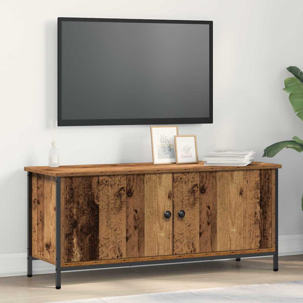 Old Wood TV Unit Old Wood Particle Board 102 x 35 x 45 cm