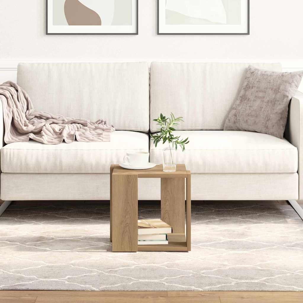 Coffee Table Artisan oak Solid oak wood 32 x 32 x 30 cm Durable