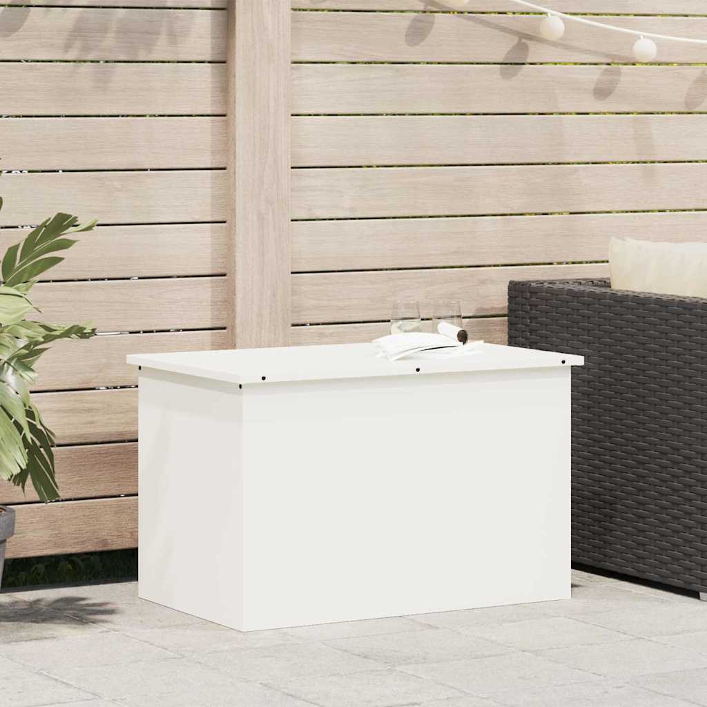 PERCOVE Outdoor Storage Box 80x50.5x50 cm Steel - White