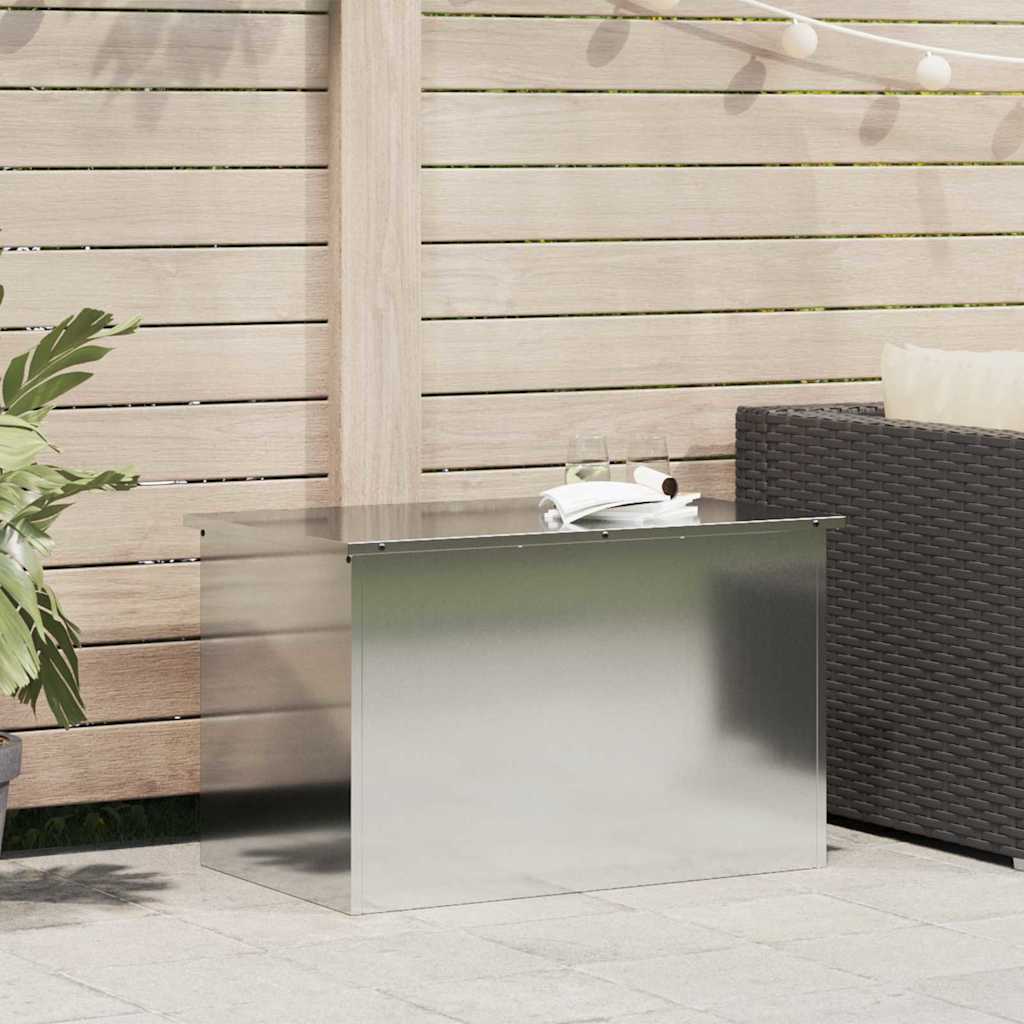 PERCOVE Outdoor Storage Box 80x50.5x50 cm Steel - Silver