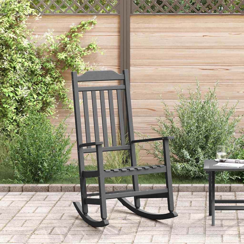 NOEMERE Rocking Chair 84x65x114 cm Resin - Black