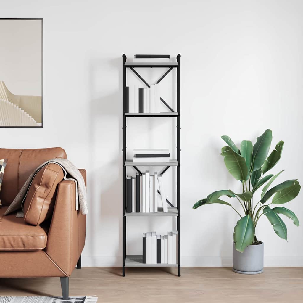 Bookcase Grey sonoma 40 x 30 x 153 cm Engineered wood