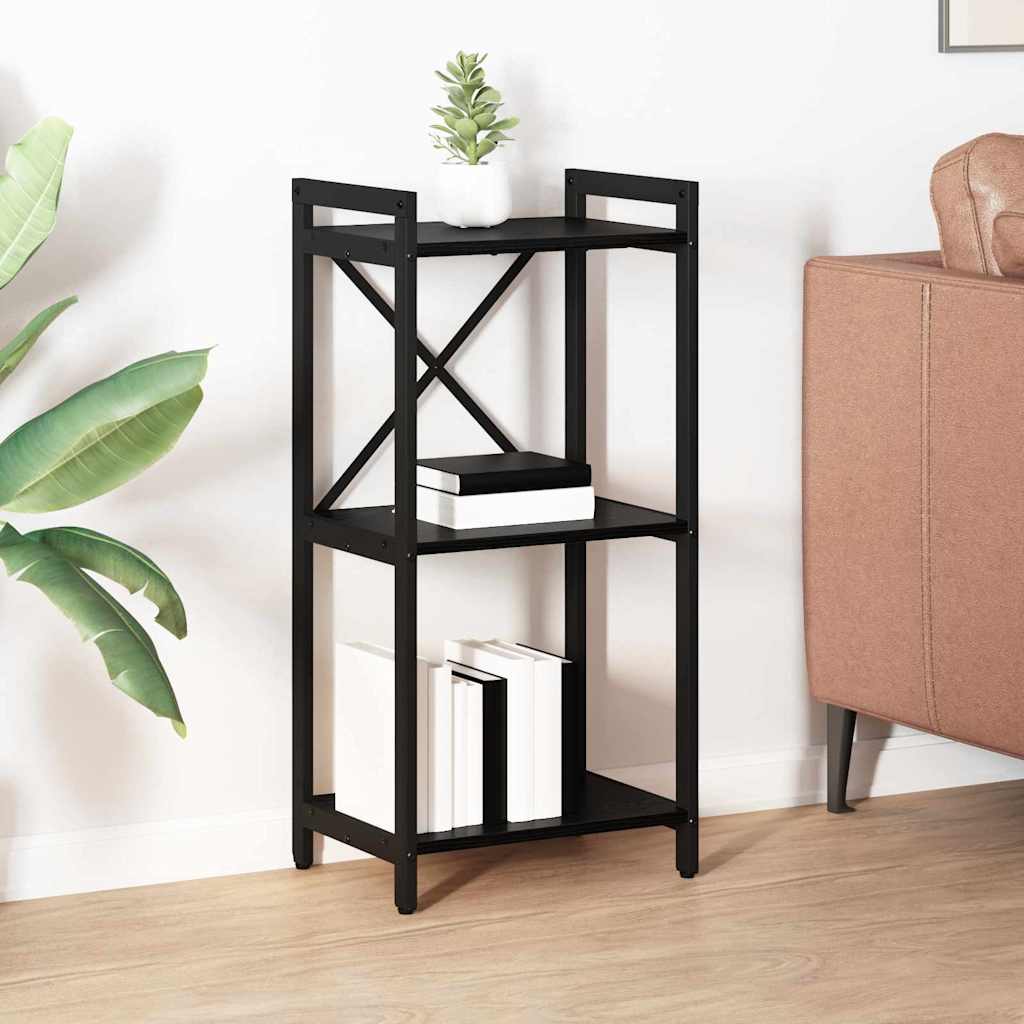 Bookcase Black oak 40 x 30 x 83 cm Engineered wood