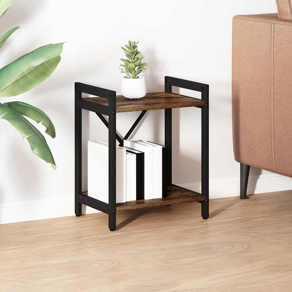 Bookcase Smoked oak 40 x 30 x 48.5 cm Engineered wood