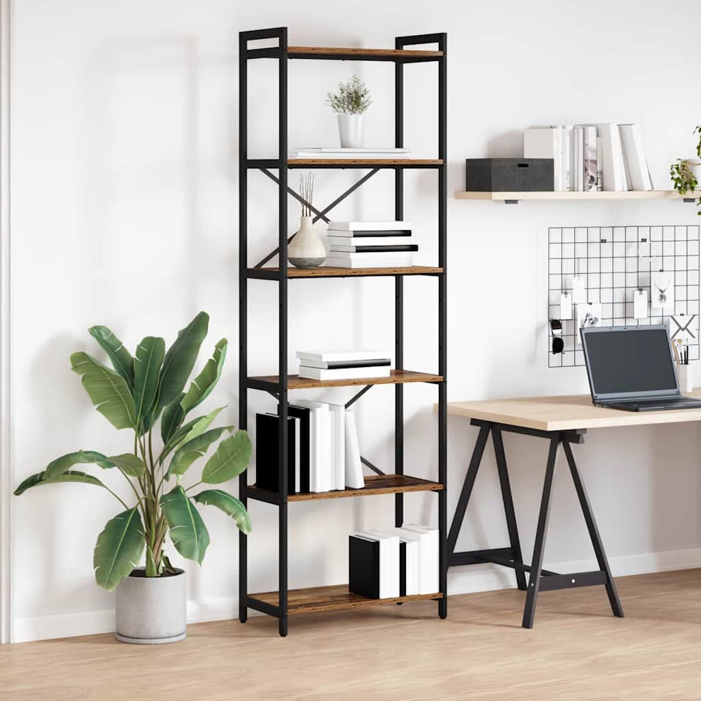 Bookcase Old wood 60 x 30 x 188 cm Engineered wood