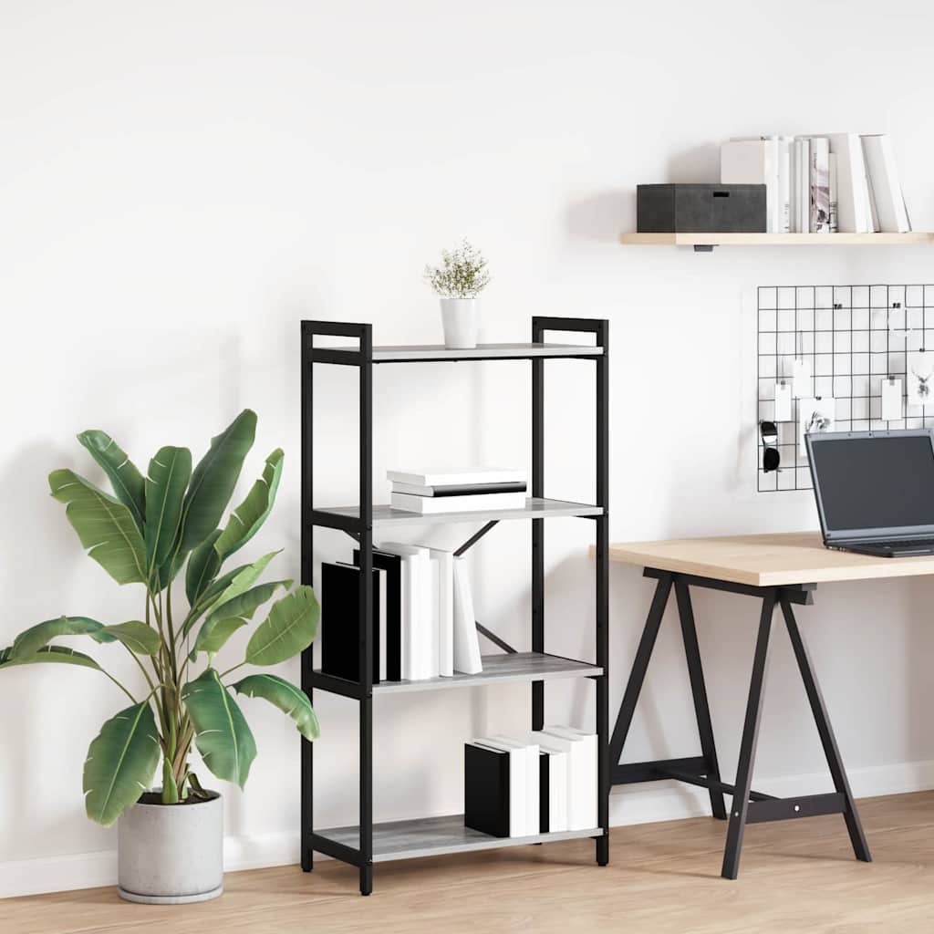Bookcase Grey sonoma 60 x 30 x 118 cm Engineered wood