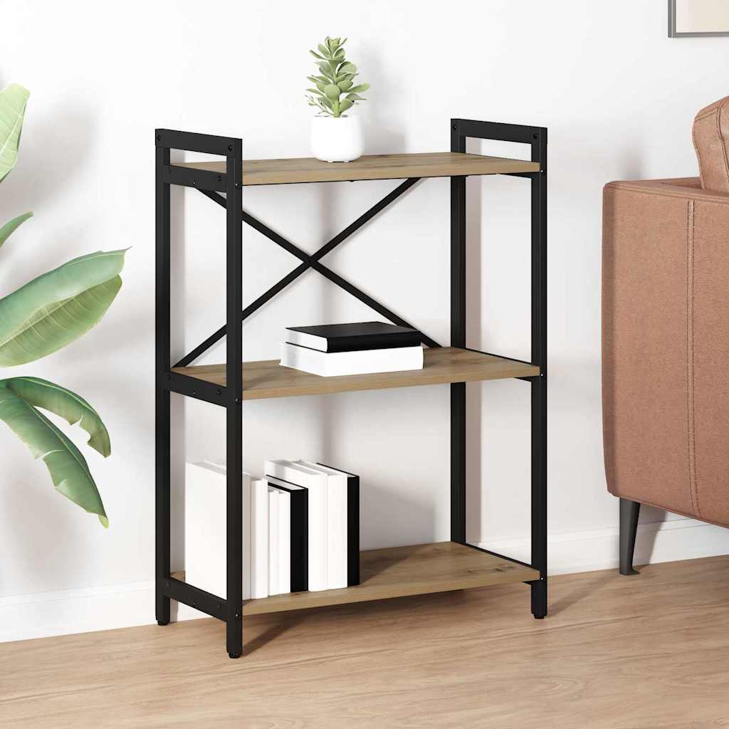 Bookcase Artisan oak 60 x 30 x 83 cm Engineered wood
