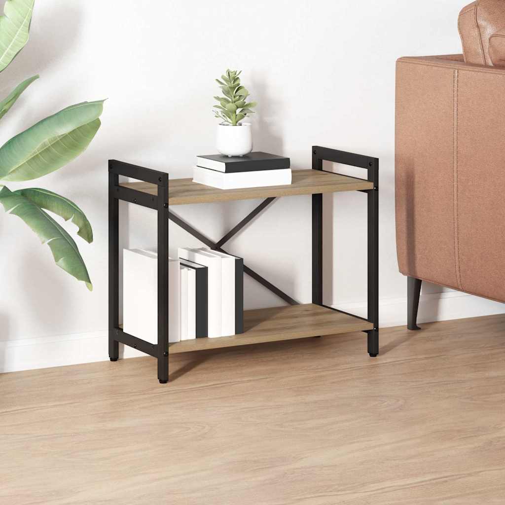 Bookcase Artisan oak 60 x 30 x 48.5 cm Engineered wood