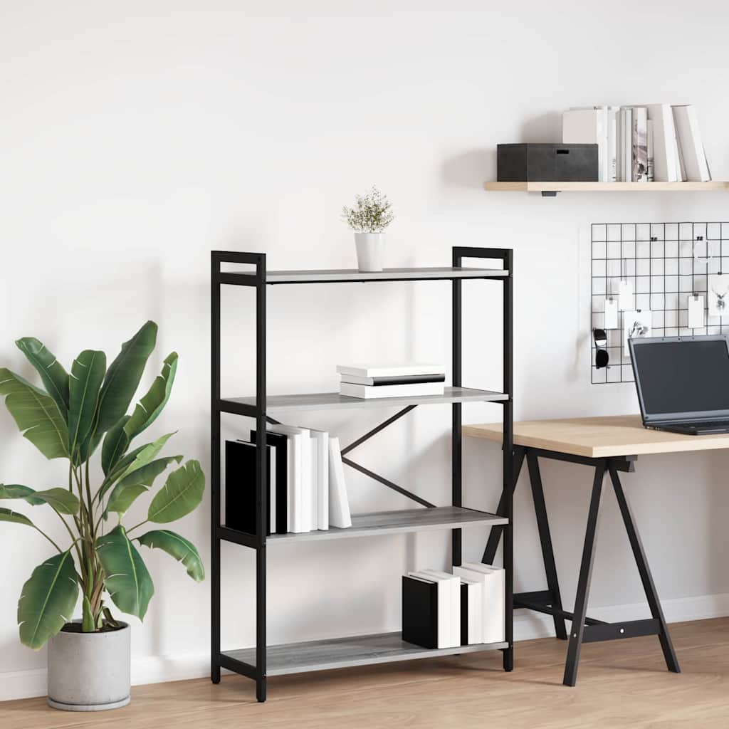 Bookcase Grey sonoma 80 x 30 x 118 cm Engineered wood