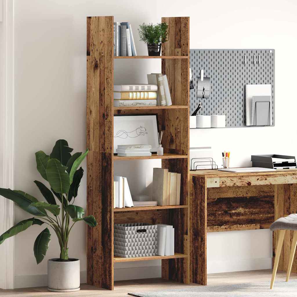Book Cabinet Old wood 60 x 35 x 180 cm Engineered wood