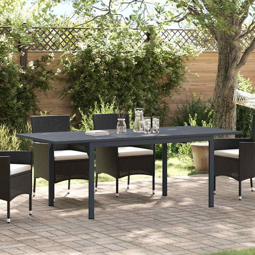 BLIMERE Extension Table Folding 2 pcs Anthracite 210x90x73 cm Steel