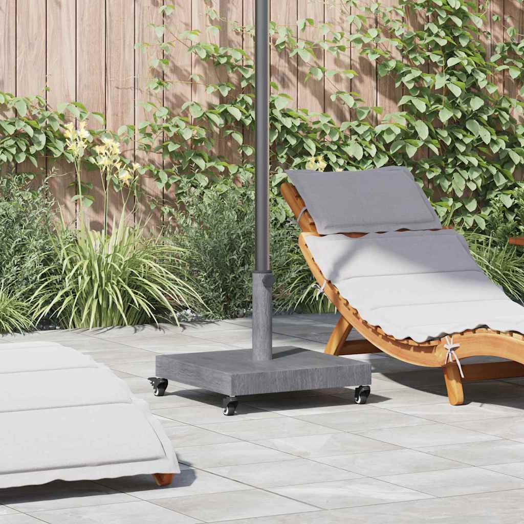 EVAHAL Parasol Base Dark look 45x45x31.5 cm Wood - Grey