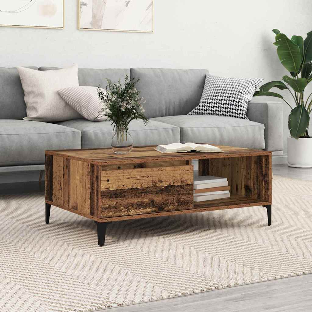 Coffee Table Old wood 90 x 60 x 35 cm Engineered wood