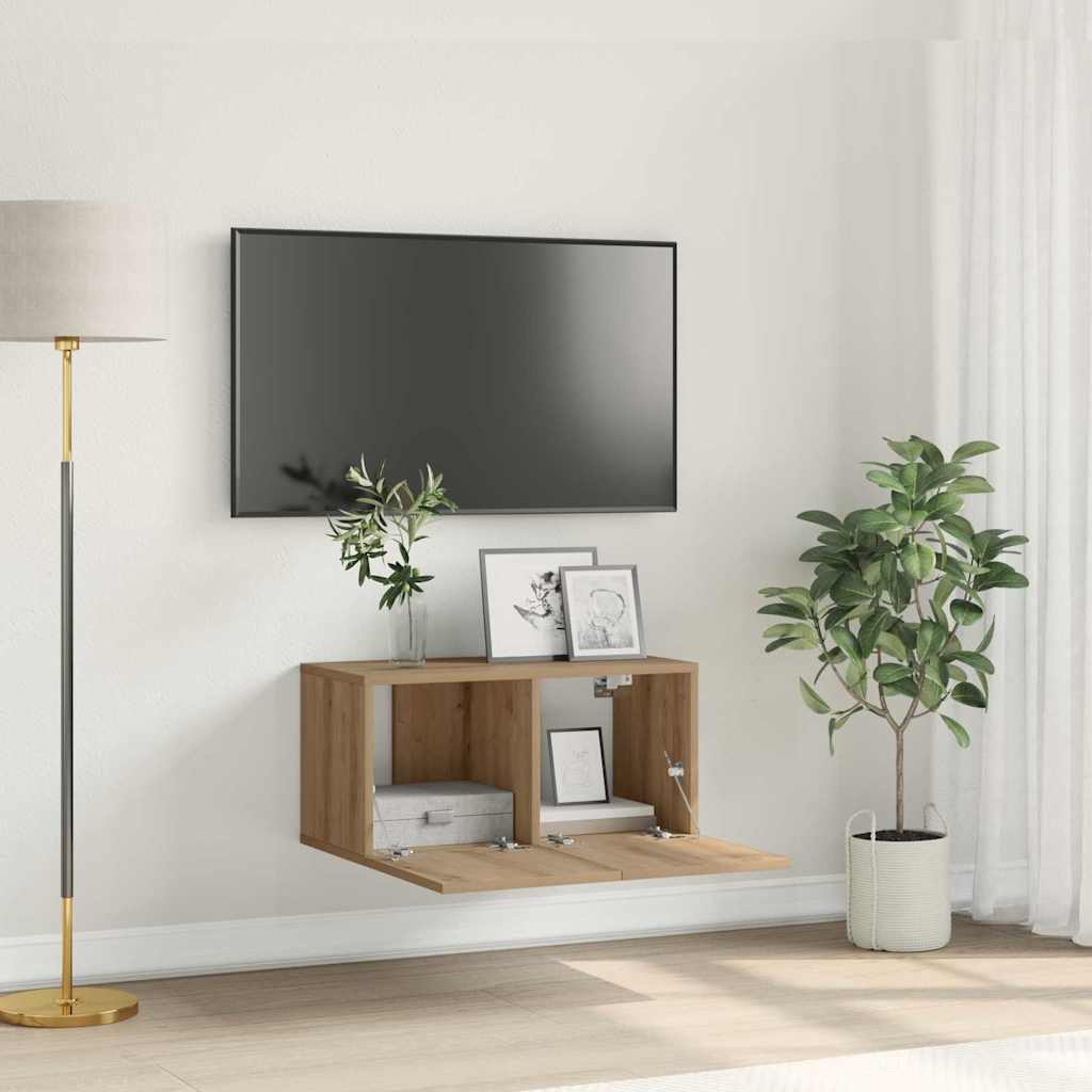 TV Cabinet Set Artisan Oak Engineered wood TV Cabinet Rectangular