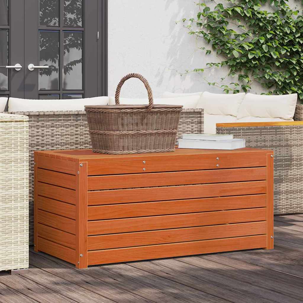 Garden Storage Box with Storage Wax brown 101 x 50.5 x 46.5 cm