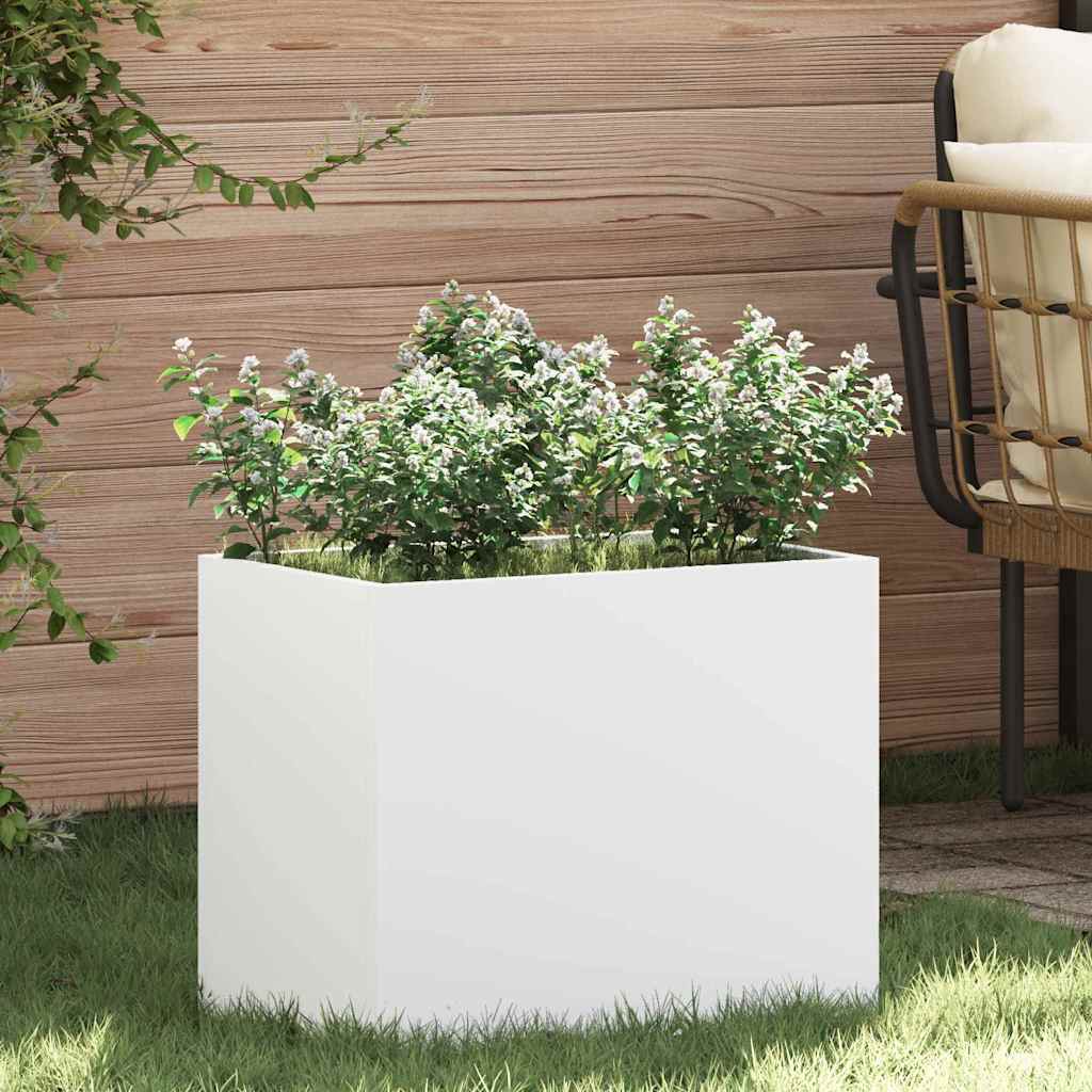 ORHOLT Garden Planter 50x32x40 cm Cold-rolled Steel - White
