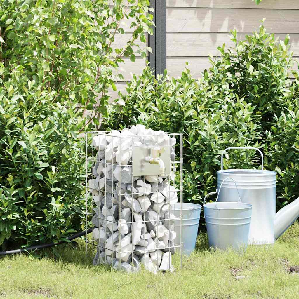 PRBURY Gabion Faucet 26x25x50 cm Stainless Steel - Silver