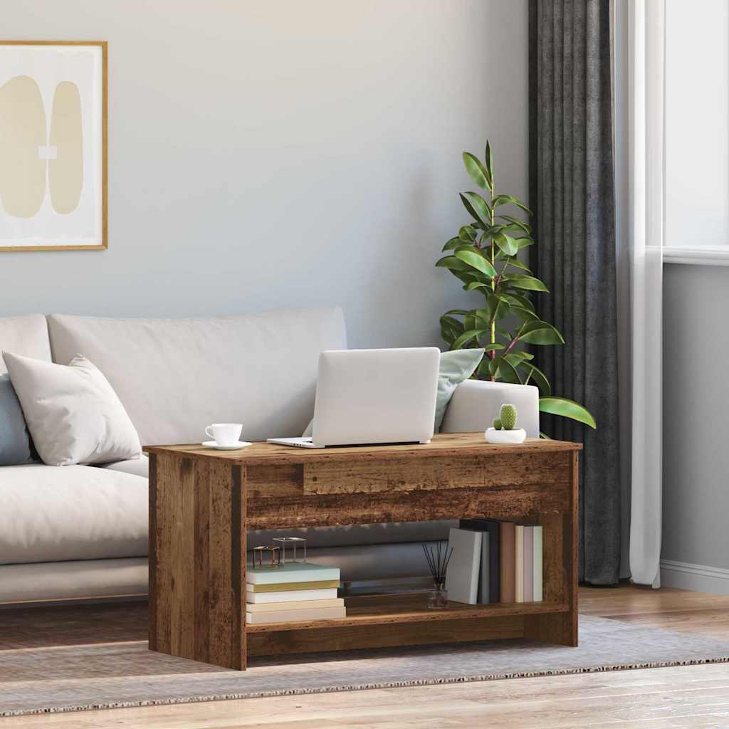 Coffee Table Old wood 102 x 50 x 52.5 cm Engineered wood