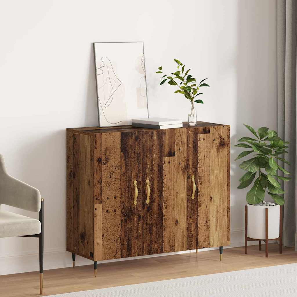 Sideboard Brown 90 x 34 x 80 cm Engineered wood