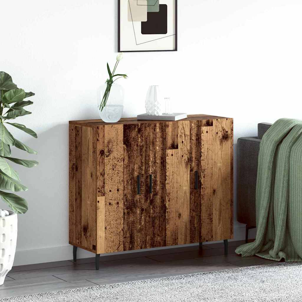 Sideboard Brown 90 x 34 x 80 cm Engineered wood