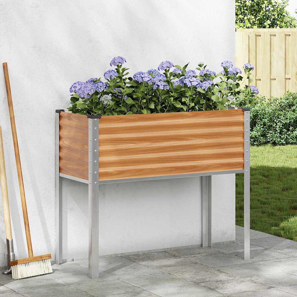 OLHCOVE Garden Planter Light 100.5x40.5x90 cm - Brown