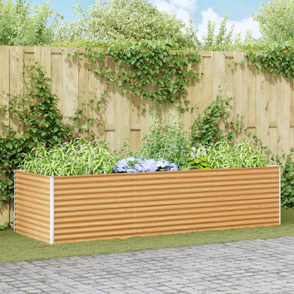 OLHCOVE Garden Raised Bed 290x100x68 cm Galvanised Steel