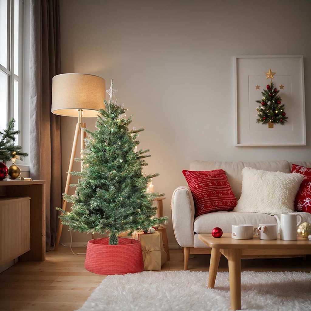 ChristmasTreeSkirt Red Dia 65 x 23 cm Plastic