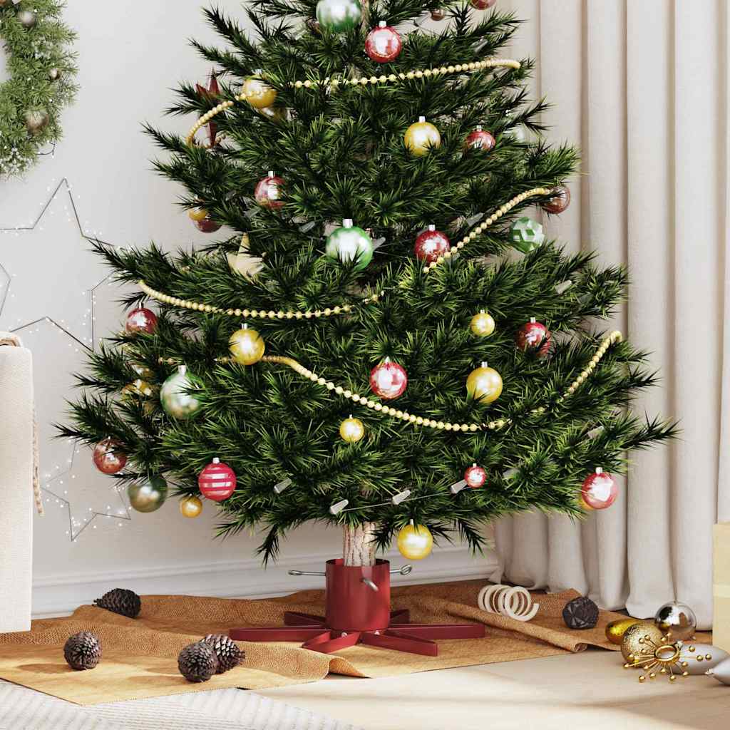 FLIXNOR Christmas Tree Stand 1.73 Red 49 x 49 x 15.5 cm Steel
