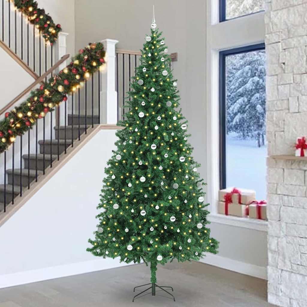 NOELIX Artificial Christmas Tree with 300 LEDs with Stand Green 300 cm