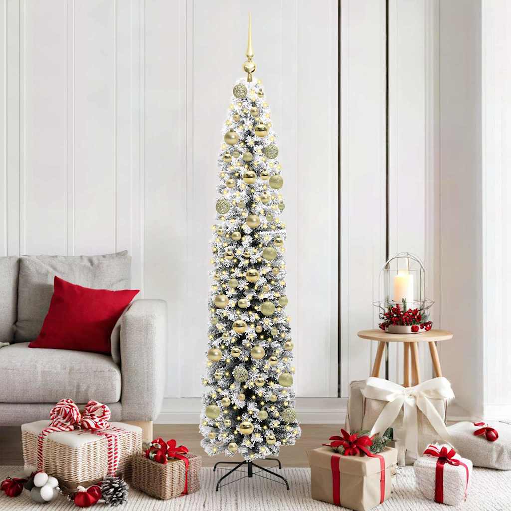 EVERIS Artificial Christmas Tree with 300 LEDs with Stand Green 180 cm