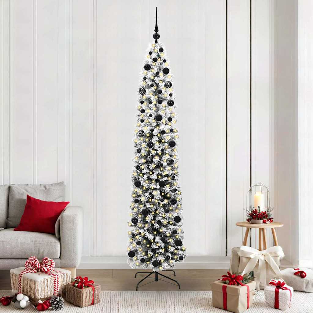 EVERIS Artificial Christmas Tree with 300 LEDs with Stand Green 210 cm