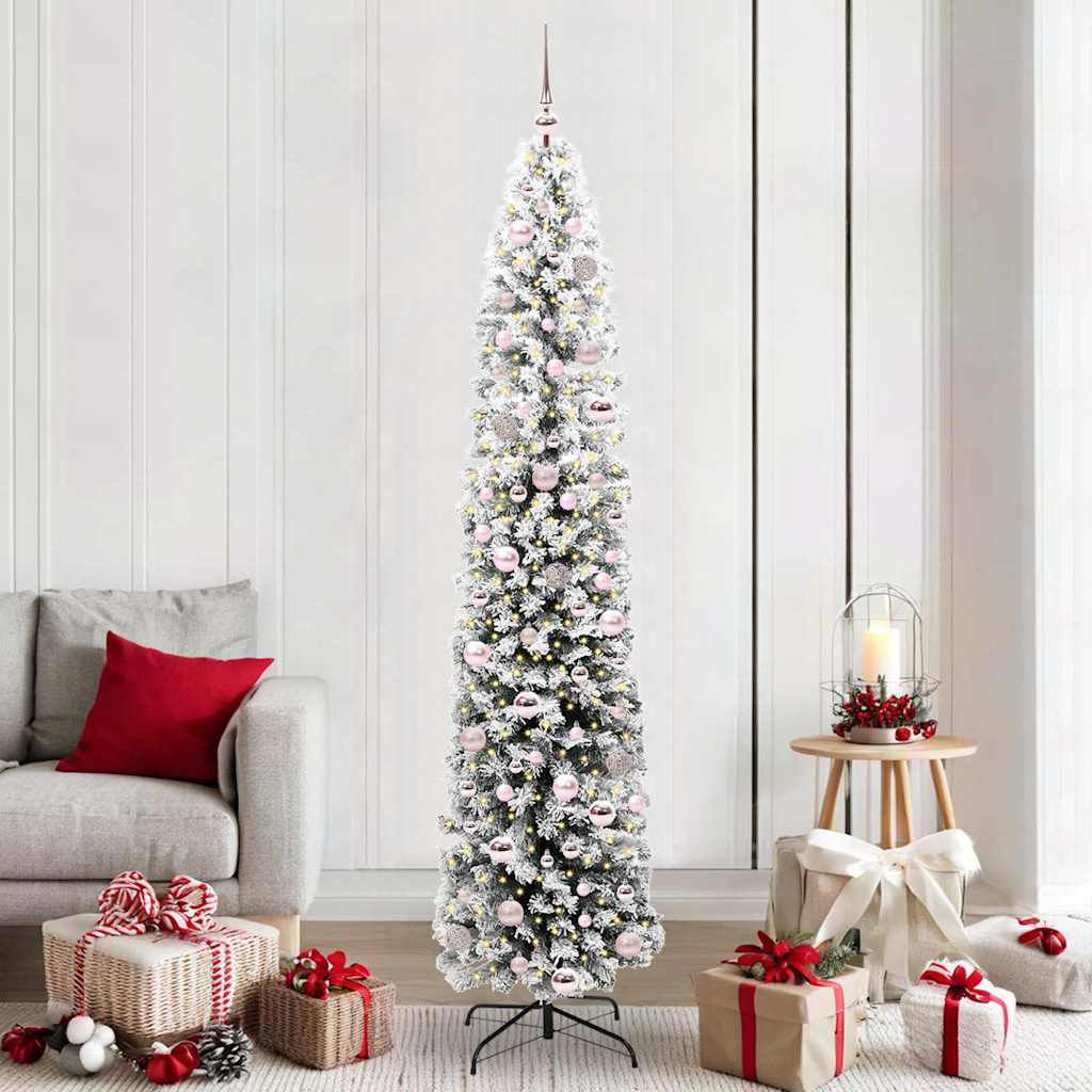 EVERIS Artificial Christmas Tree with 300 LEDs with Stand Green 210 cm