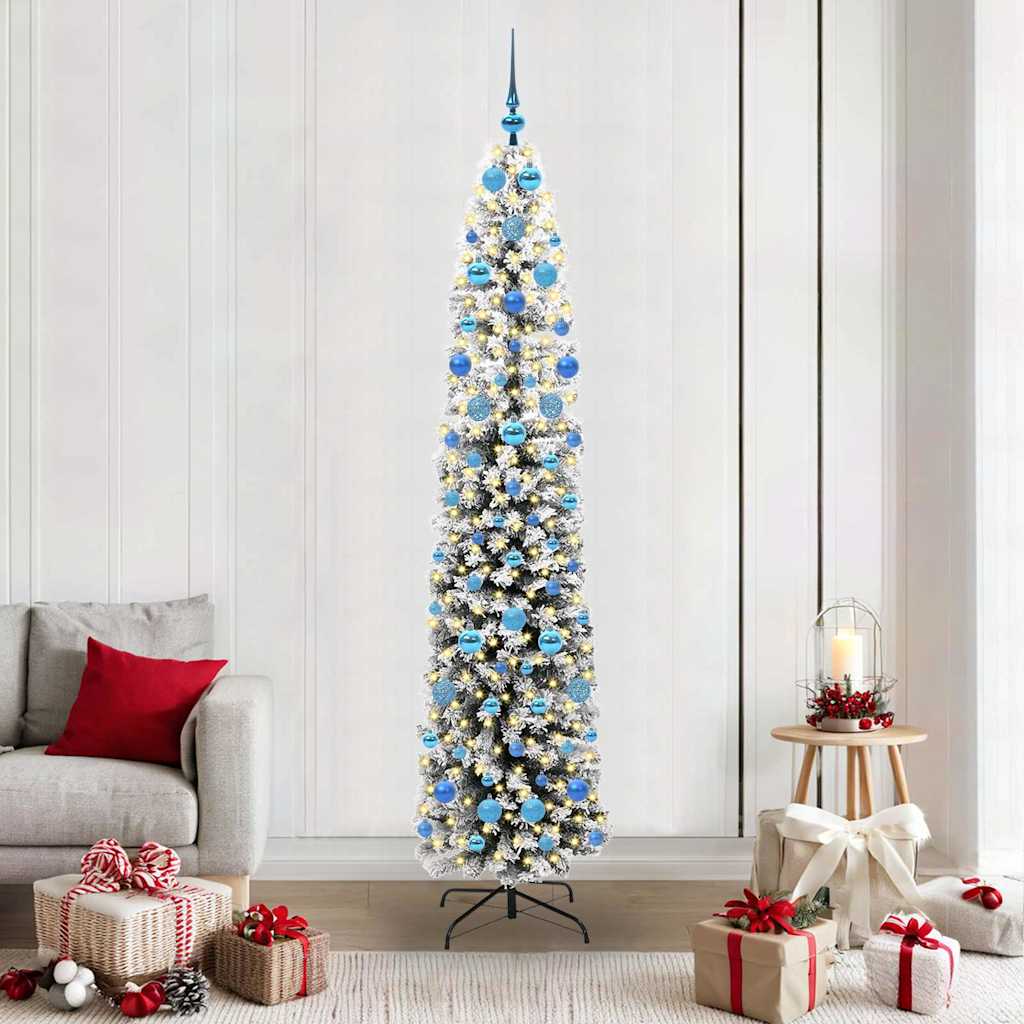 EVERIS Artificial Christmas Tree with 300 LEDs with Stand Green 210 cm