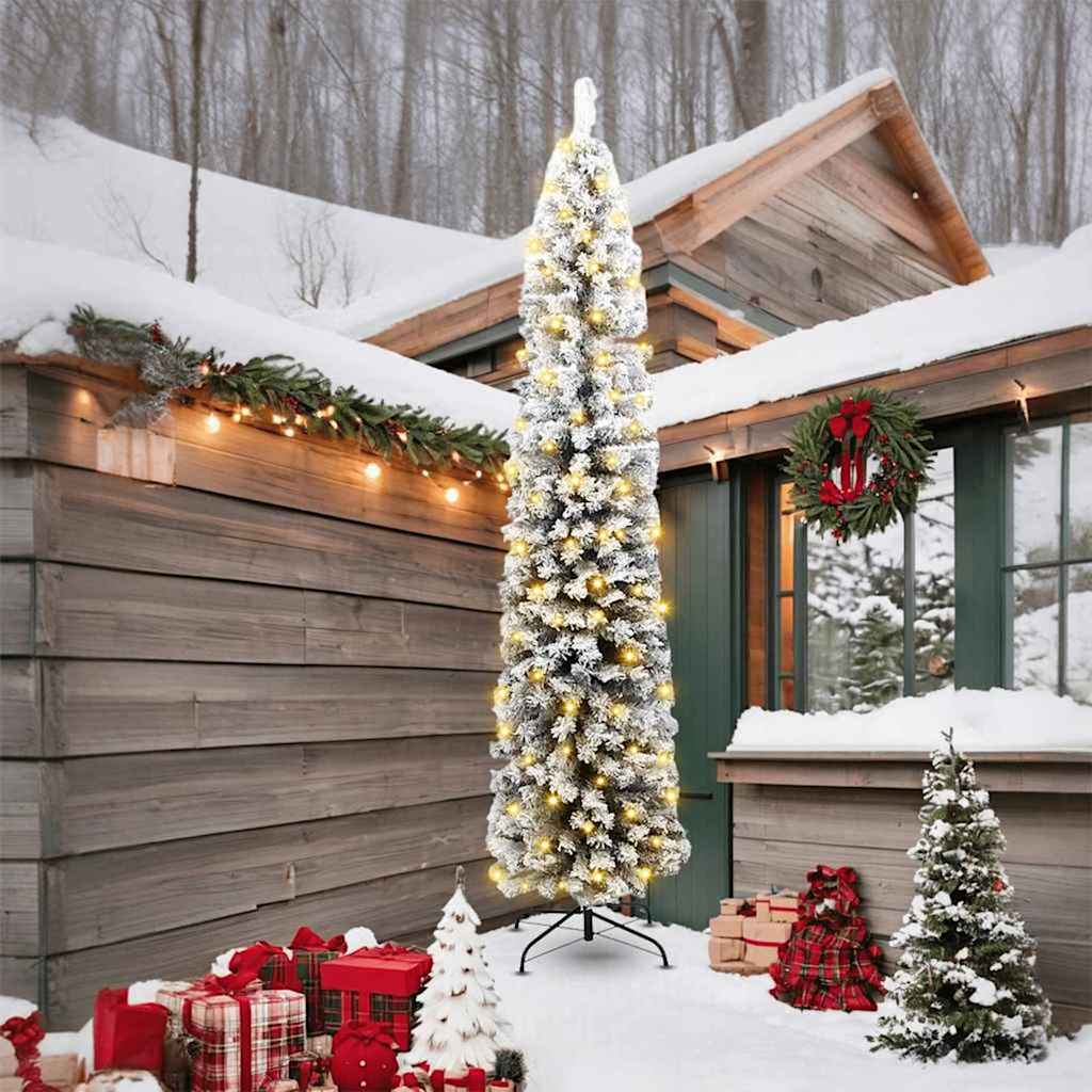 EVERIS Artificial Christmas Tree with 300 LEDs with Stand Green 240 cm