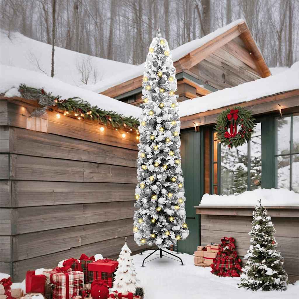 EVERIS Artificial Christmas Tree with 300 LEDs with Stand Green 240 cm