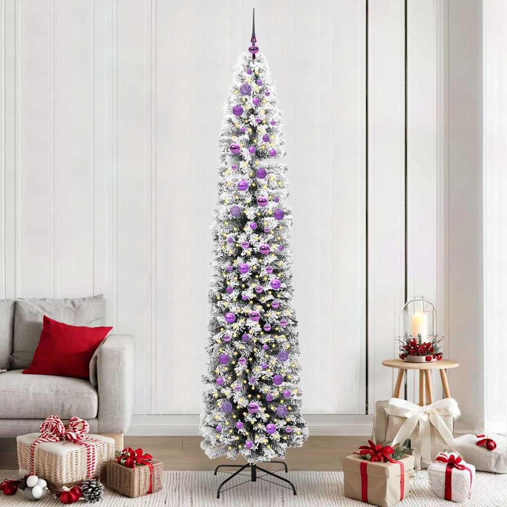 EVERIS Artificial Christmas Tree with 300 LEDs with Stand Green 240 cm