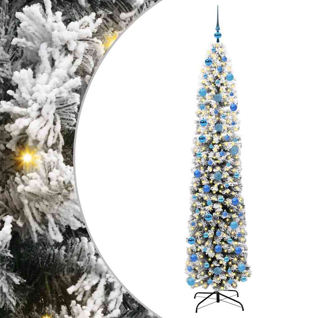 EVERIS Artificial Christmas Tree with 300 LEDs with Stand Green 240 cm