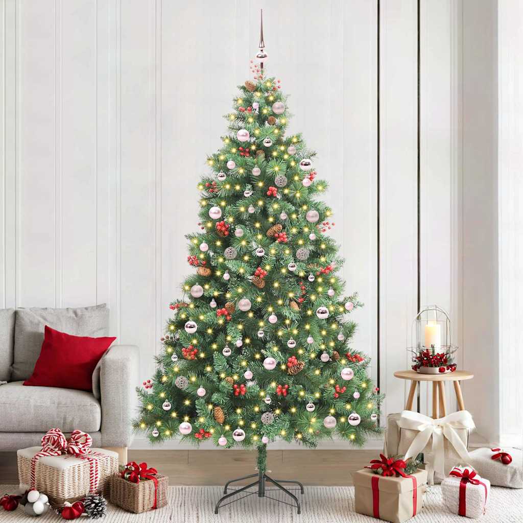 GLIMRA Artificial Christmas Tree Green 240 cm PVC and Metal