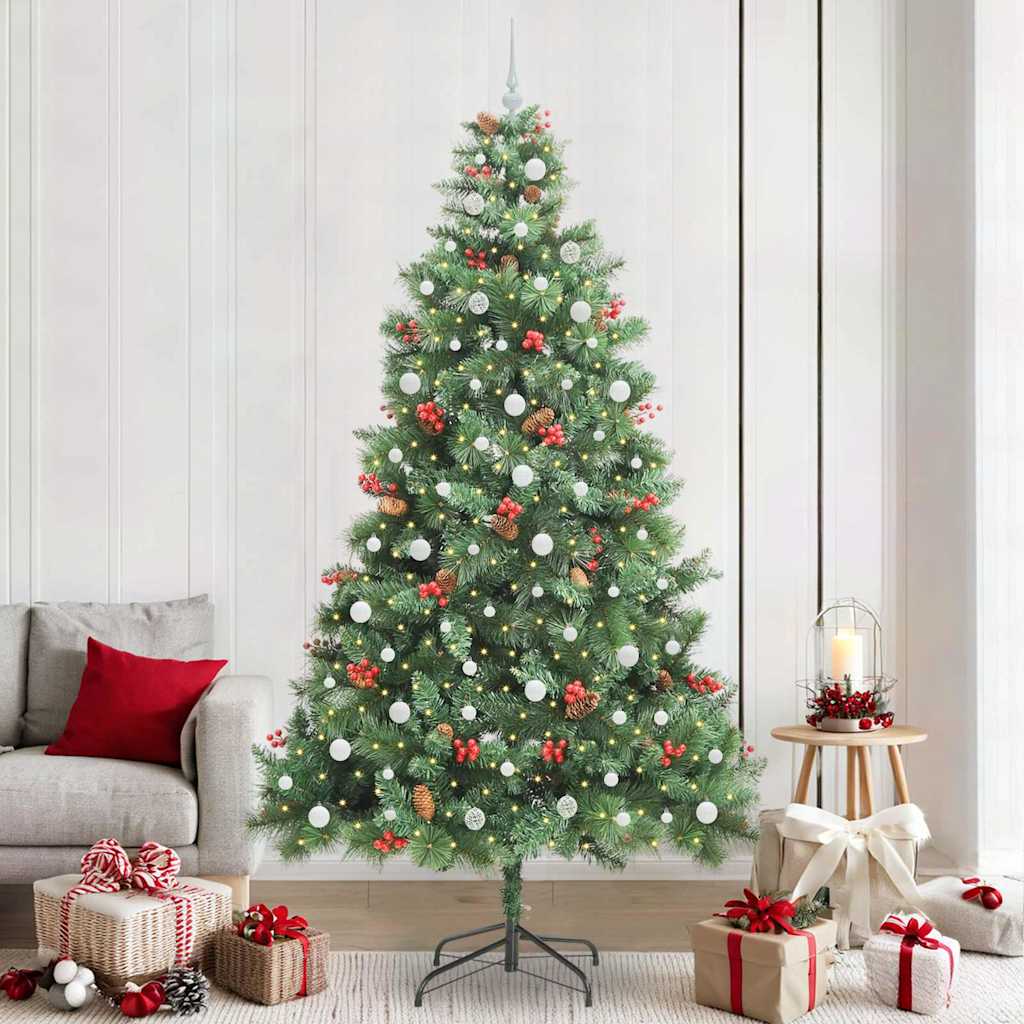 GLIMRA Artificial Christmas Tree Green 240 cm PVC and Metal
