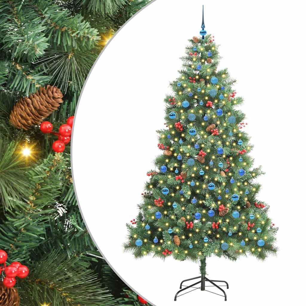 GLIMRA Artificial Christmas Tree Green 240 cm PVC and Metal
