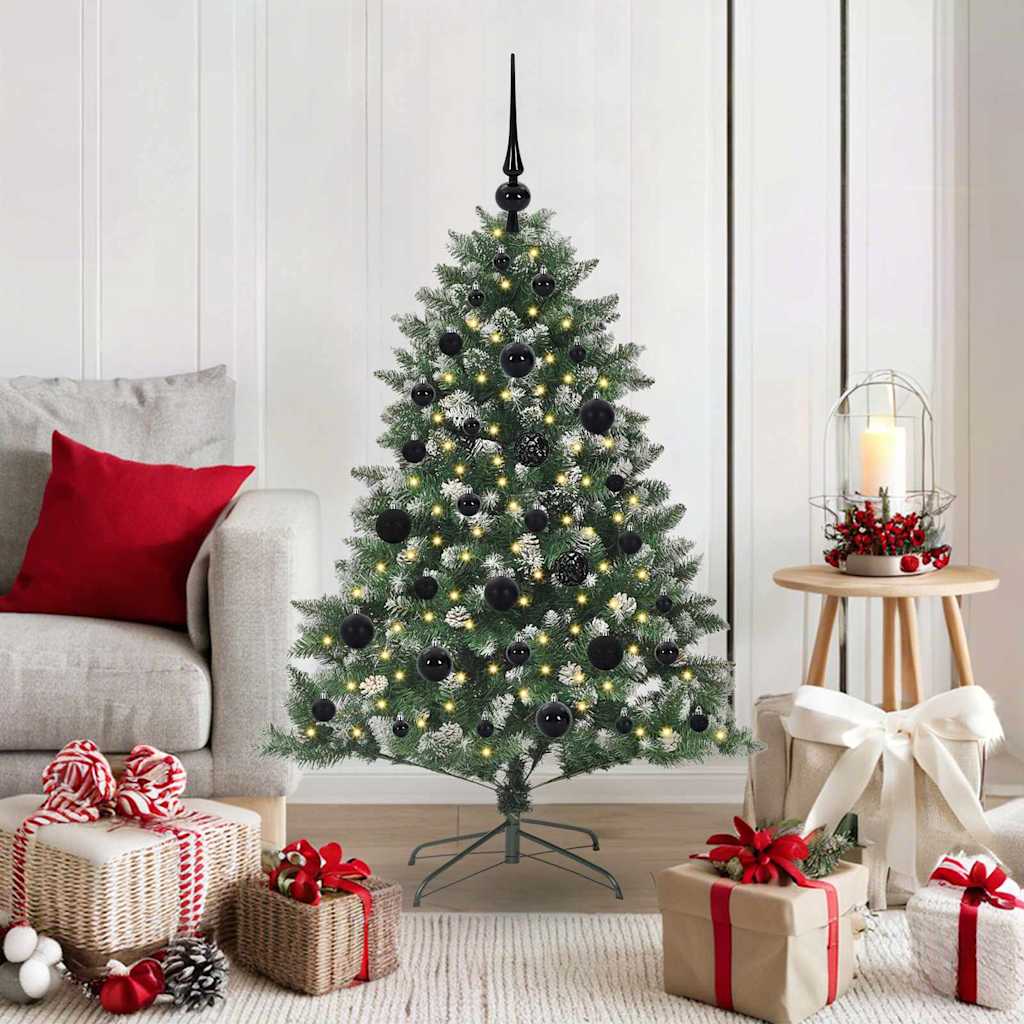 EMVER Artificial Christmas Tree with 150 LEDs with Stand Green 120 cm